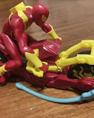 Spiderman con Moto lancia Elastici - HASBRO