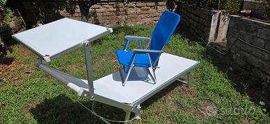 Lettino mare e giardino + spiaggina