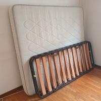  2 reti a doghe e materasso matrimoniale 