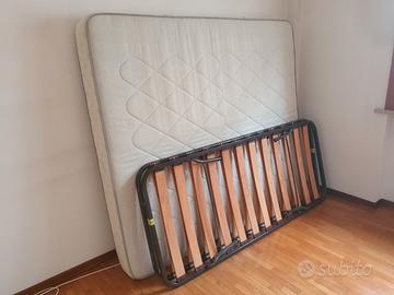  2 reti a doghe e materasso matrimoniale 