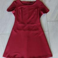 Abito maniche corte (autunno/inverno) bordeaux