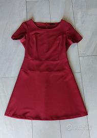 Abito maniche corte (autunno/inverno) bordeaux