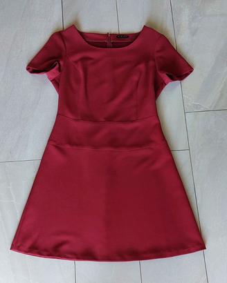 Abito maniche corte (autunno/inverno) bordeaux