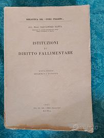Raro Istituzioni Diritto Fallimentare - Satta 1957