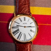 Orologio Alfex Svizzero Uomo Oro Bianco vintage