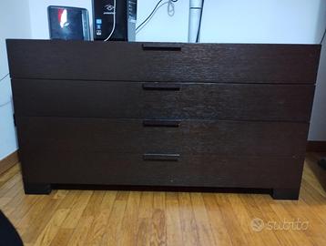 Camera da letto rovere moro stile giapponese