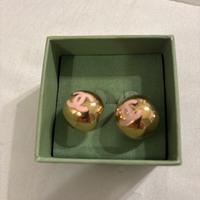 Orecchini in ottone  con logo CC