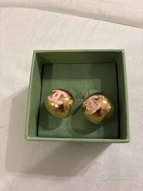 Orecchini in ottone  con logo CC