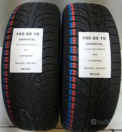 2 GOMME 195 60 15 UNIROYAL BR1004