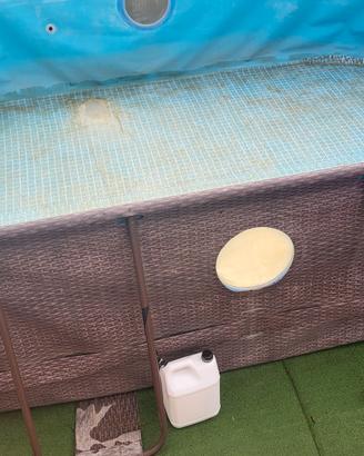 Piscina Bestway  Con Oblò   Ovale cm 427x250x100
