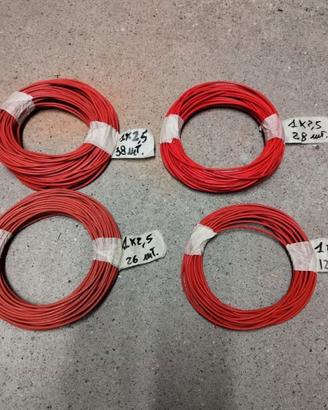Cavo rosso 1x2.5 mm²