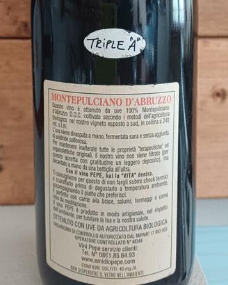 Vino Montepulciano  D'Abruzzo 