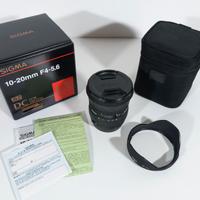 Sigma 10 20 attacco Canon apsc