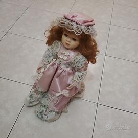 Bambola da Collezione in Porcellana-Stile Vintage