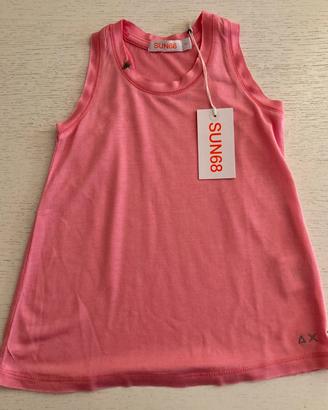 Canotta SUN68 Kids Rosa - 2 Anni