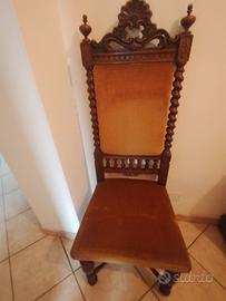 Sedia in legno Vintage 