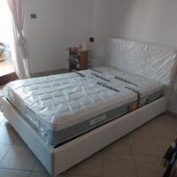 letto contenitore bianco comprensivo di materasso