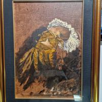 Dipinto di Sergio Miali Omaggio a Caravaggio