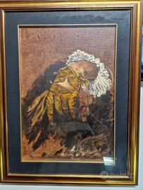 Dipinto di Sergio Miali Omaggio a Caravaggio