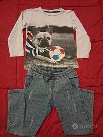 Completo primaverile bambino 4 anni
