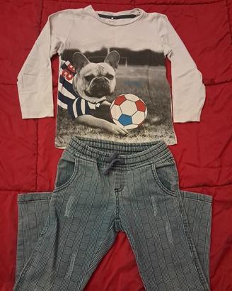 Completo primaverile bambino 4 anni