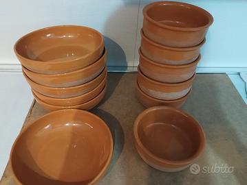 set ciotole terracotta per cucina