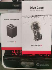 Insta360 0ne R/RS dive case + batteria verticale