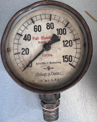 Manometro d’epoca Fiat