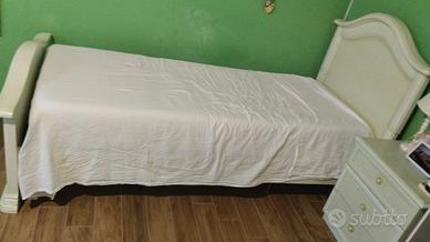 Letto + comodino + rete e materasso