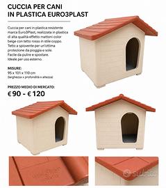 Cuccia per Cani Euro3Plast XXL – 95×101×110 cm