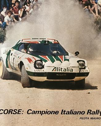 Poster Mauro Pregliasco Lancia Stratos rally 1977