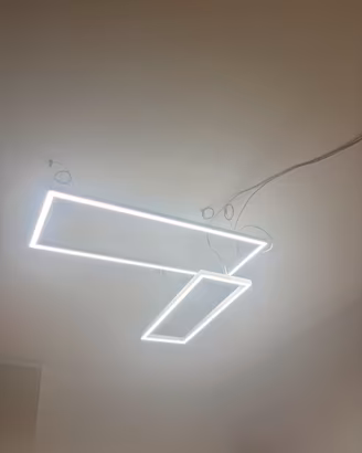 Lampadario moderno LED sospensione geometrico