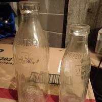 bottiglie latte vintage in vetro 