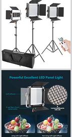Neewer 3 Pacco Kit di illuminazione Avanzata