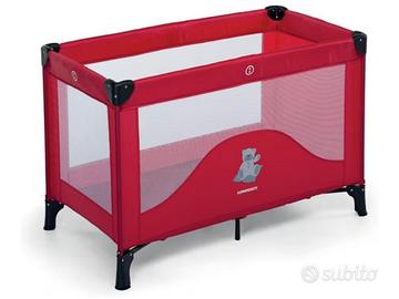 Foppapedretti Lettino da Viaggio Teddytour Rosso