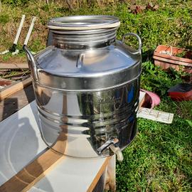 contenitore per olio in acciaio inox