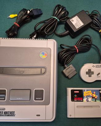 Console SNES SUPER NINTENDO SNSP-001 (ITA) + Gioco