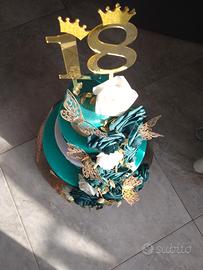 torta scenografica 18 anni
