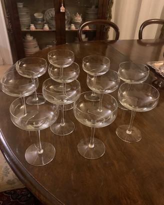 Coppe champagne in cristallo