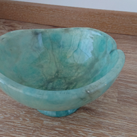 Vaso in alabastro azzurro