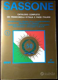 Catalogo francobolli Sassone 1991
