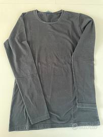 Jadea T-shirt donna manica lunga girocollo nera M