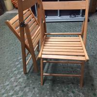 sedie richiudibili in legno