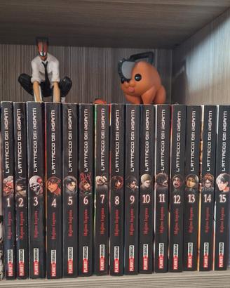 Manga Attack on Titan 1-15 prima edizione