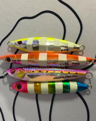 Lotto Metal Jig 60g / 70g – 2 NUOVI + 2 Usati