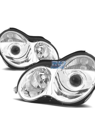 FARI MERCEDES CLASSE C W203 00-04 FONDO CROMATO