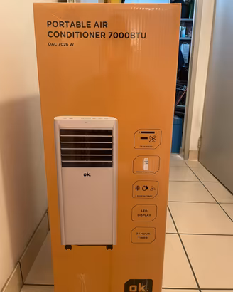 Condizionatore portatile 7000 btu Ok(mediaworld)