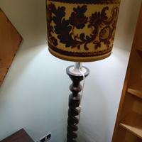 Piantana lampada da terra terra legno vintage 