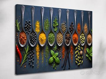 Stampa su tela 90x60 - Quadro "Sinfonia di spezie"