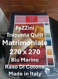 270 x 270 Maxi Trapunta Quilt Fazzini Blu